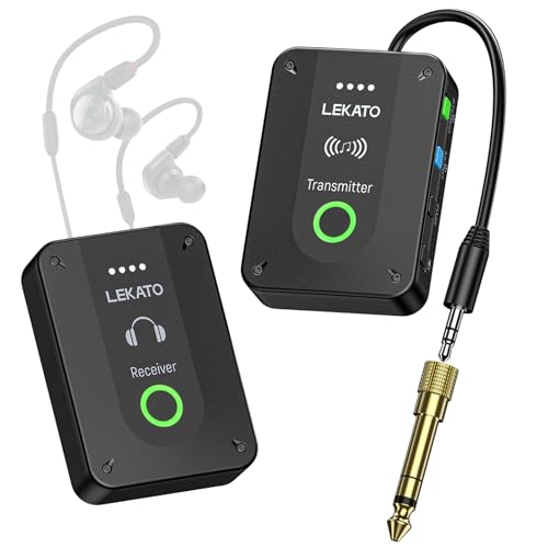 Amazon.co.jp: LEKATO ワイヤレスインイヤーモニターシステム、2.4G